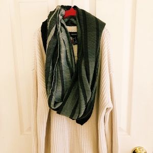 Mixit Gray Polyester Infinity Scarf